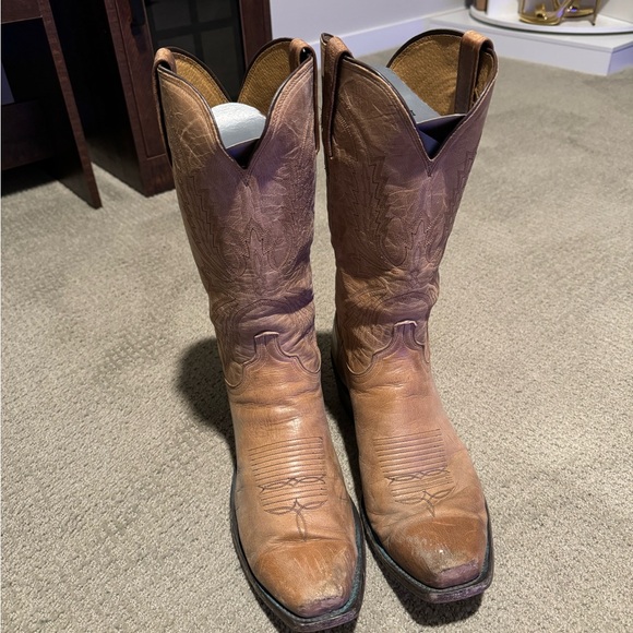 Lucchese Crayton Tan Men’s Cowboy Boots 10.5/D/7+4 - Picture 6 of 9